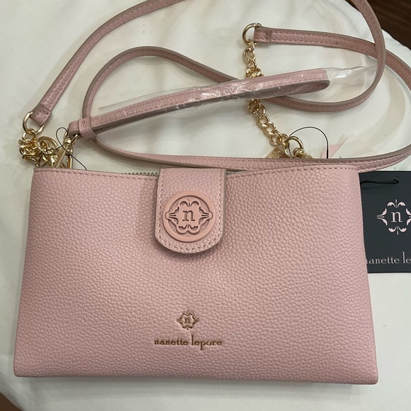 Nanette Lepore Handbags - Nanette Lepore Francine Wallet Organizer Rose Quartz Crossbody Bag NWT